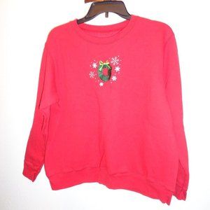 HANES Soft Sweats Women's Red Sweatshirt Size XL